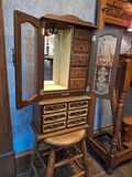 Vintage Wooden Jewelry Box/Armoire Cabinet  - thumbnail 2 of 7