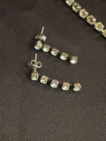 Vintage Rhinestone Necklace and Assorted Earrings - thumbnail 5 of 5