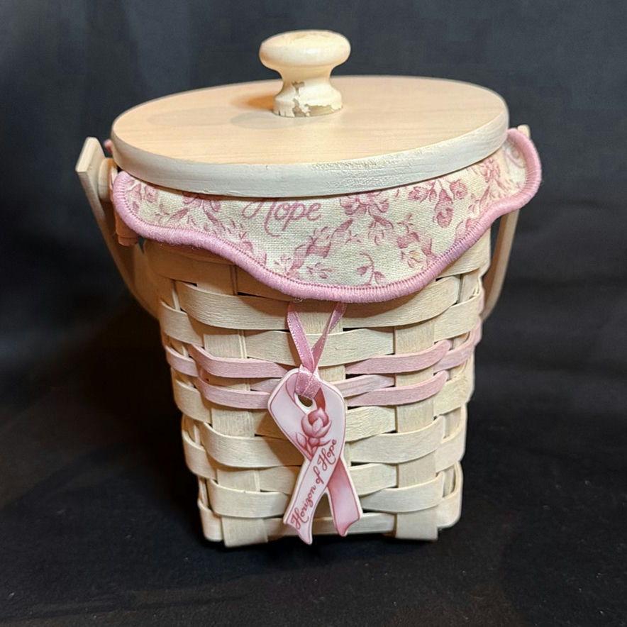 Vintage Dresser Items - Longaberger Basket, Nippon Porcelain Basket and Teleflora Dish - image 2 of 17