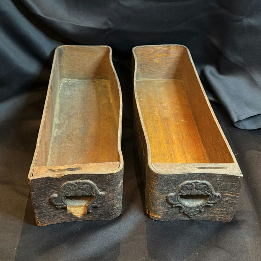 Pair of Vintage Wooden Drawers - image 1 of 5