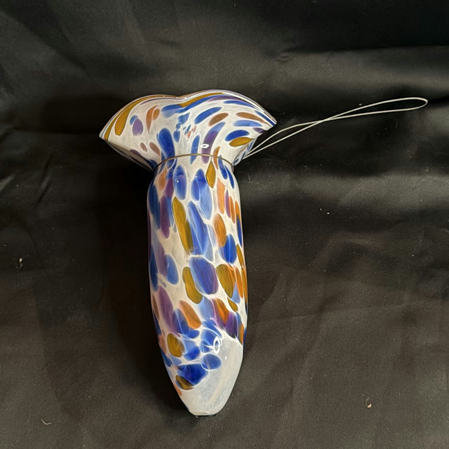 Handblown Art Glass Wall Pocket Vase - image 1 of 5
