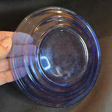 Lot of Vintage Blue Glass Dishes - thumbnail 7 of 10