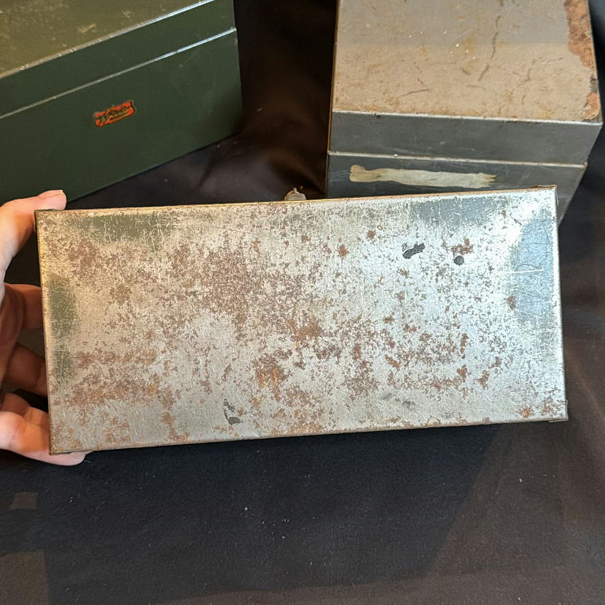 Three Vintage Metal Storage Boxes - image 5 of 20