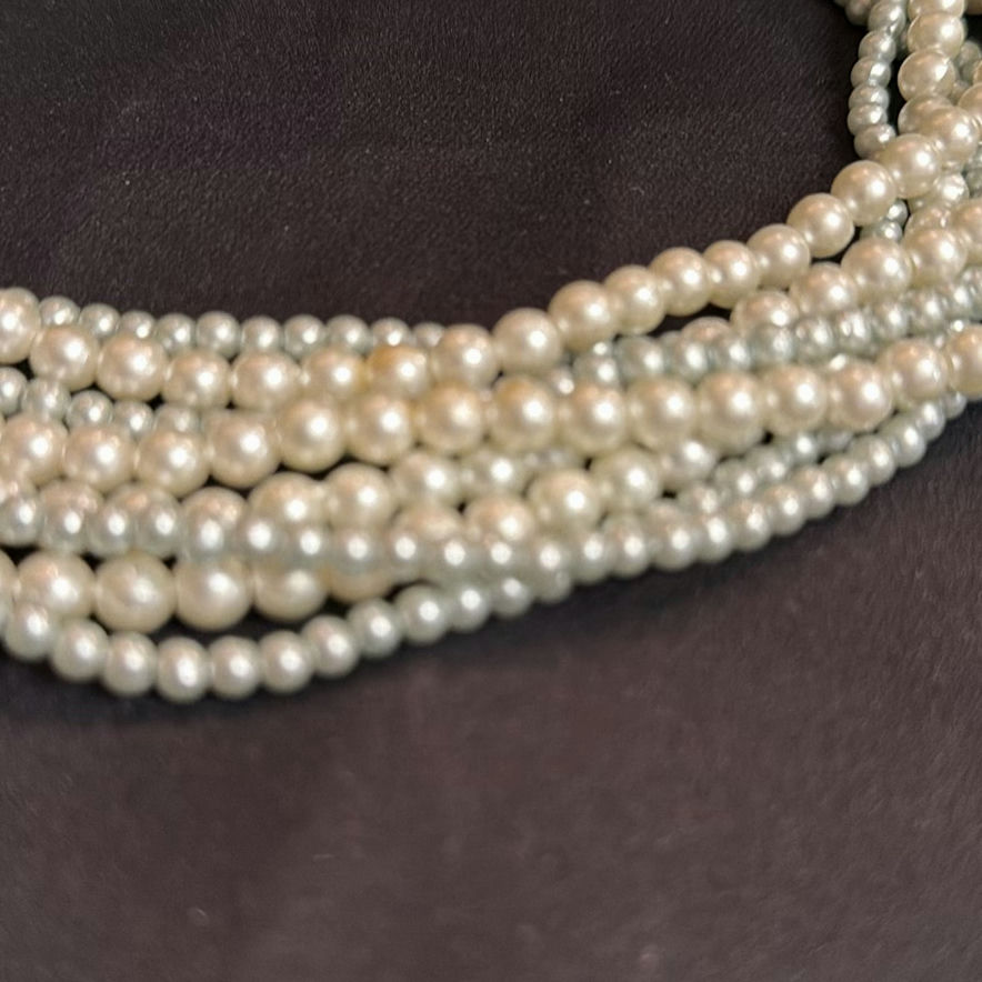 Multi-Strand Faux Pearl Necklace - image 2 of 2