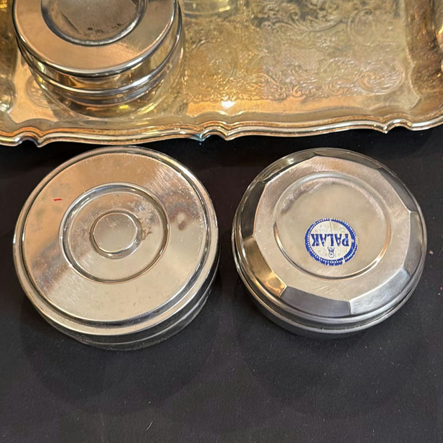 Metal Storage Tins and Decorative Serving Tray Marked Palak - image 5 of 18