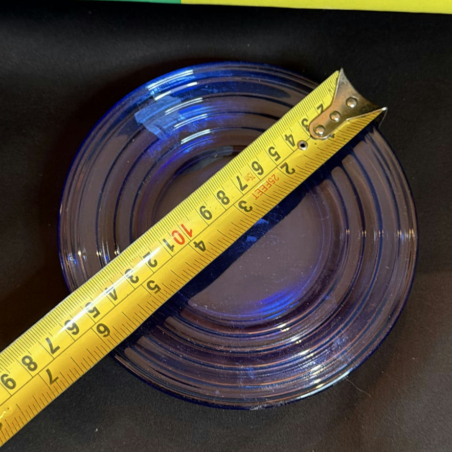 Lot of Vintage Blue Glass Dishes - image 10 of 10