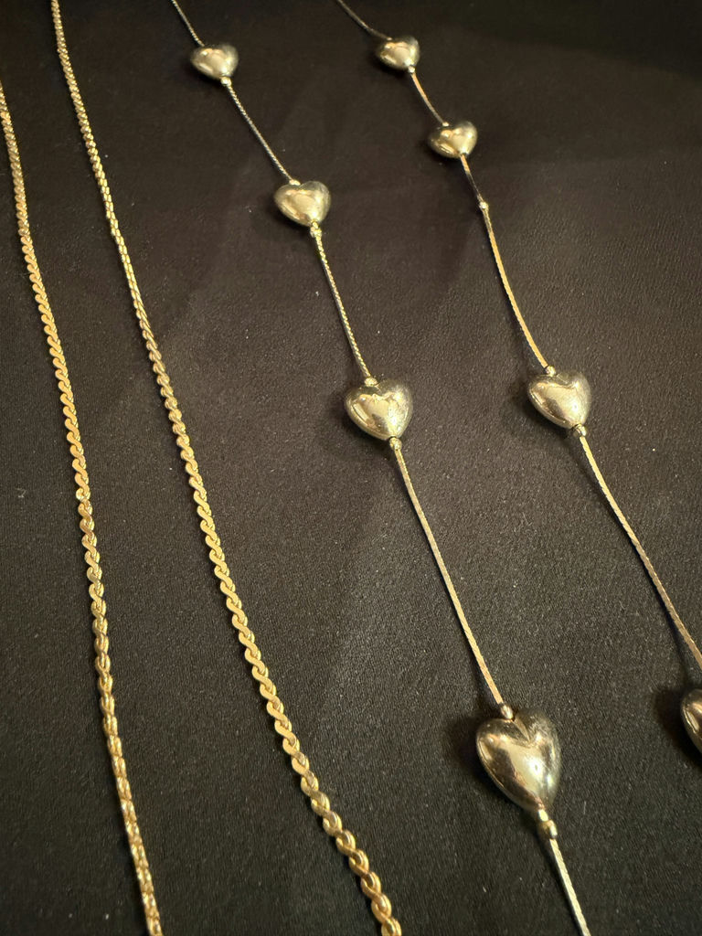 Two Vintage Necklaces Including Heart Shaped - image 2 of 2