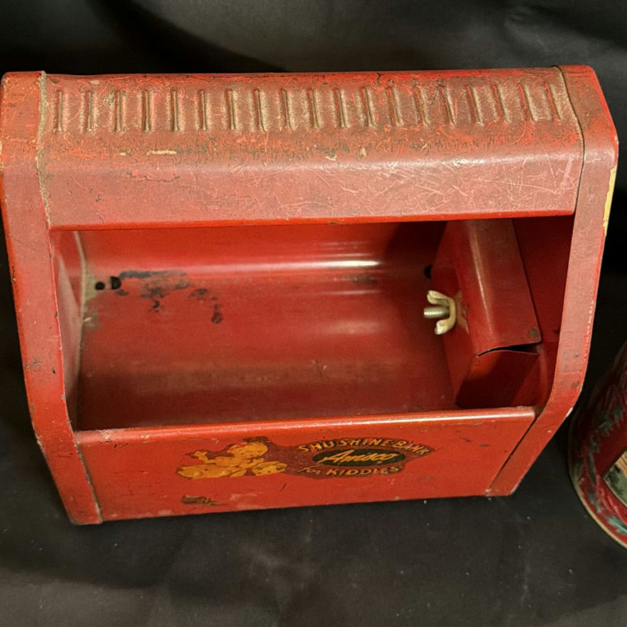 Vintage Metal Shoe Shine Bank and Lambertz Cookie Tin - image 3 of 15