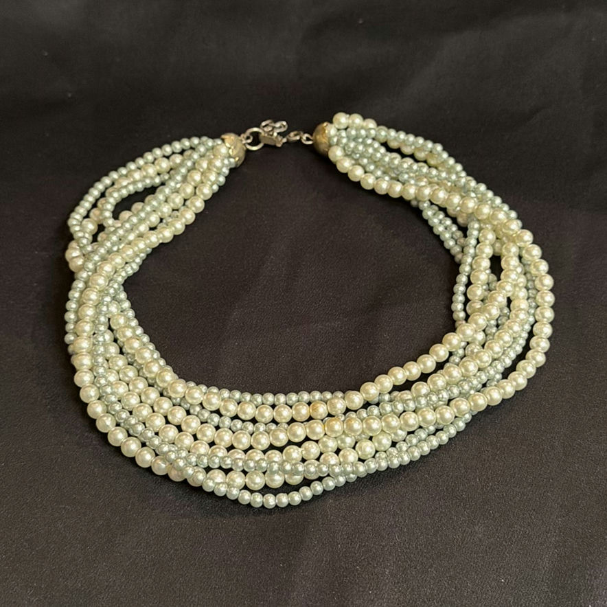 Multi-Strand Faux Pearl Necklace - image 1 of 2