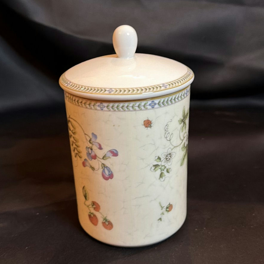 Wedgwood Fleur Fine China Lidded Canister - image 2 of 6