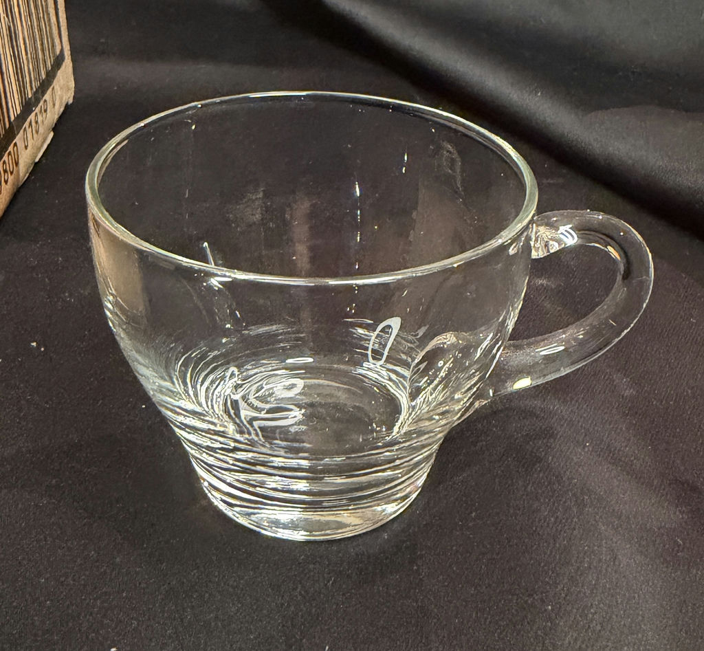 Set of Vintage Clear Glass Coffee/Tea Cups - Lot of 10 - image 2 of 3