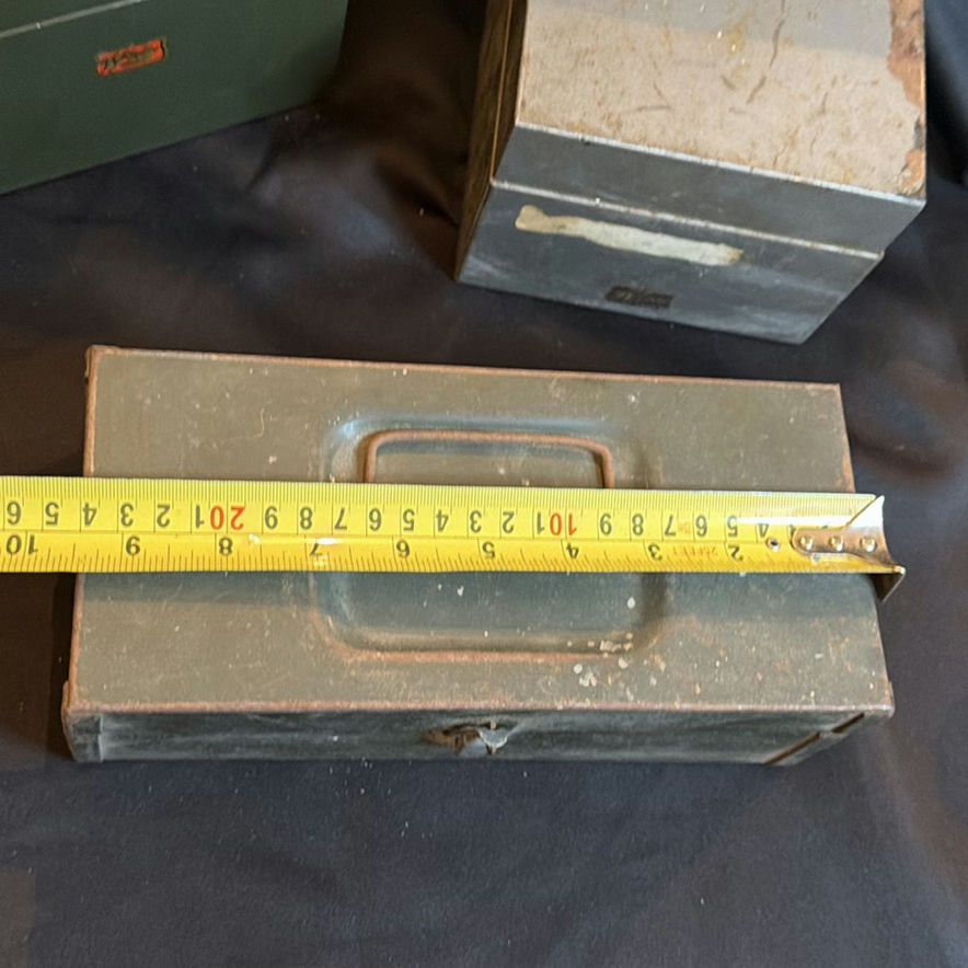 Three Vintage Metal Storage Boxes - image 6 of 20