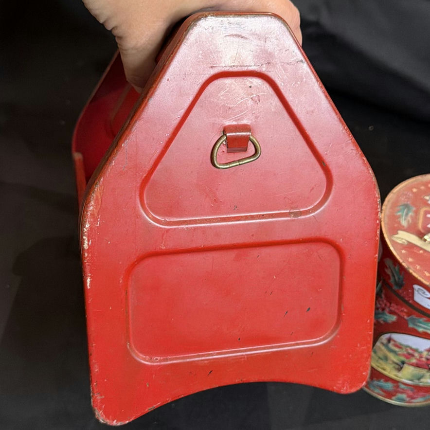 Vintage Metal Shoe Shine Bank and Lambertz Cookie Tin - image 10 of 15