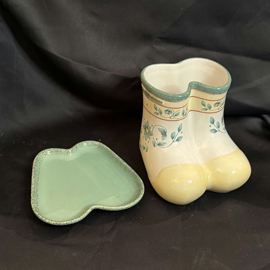 Pfaltzgraff Boot Planter and Dish with Additonal Bird Plant Pot - image 6 of 10