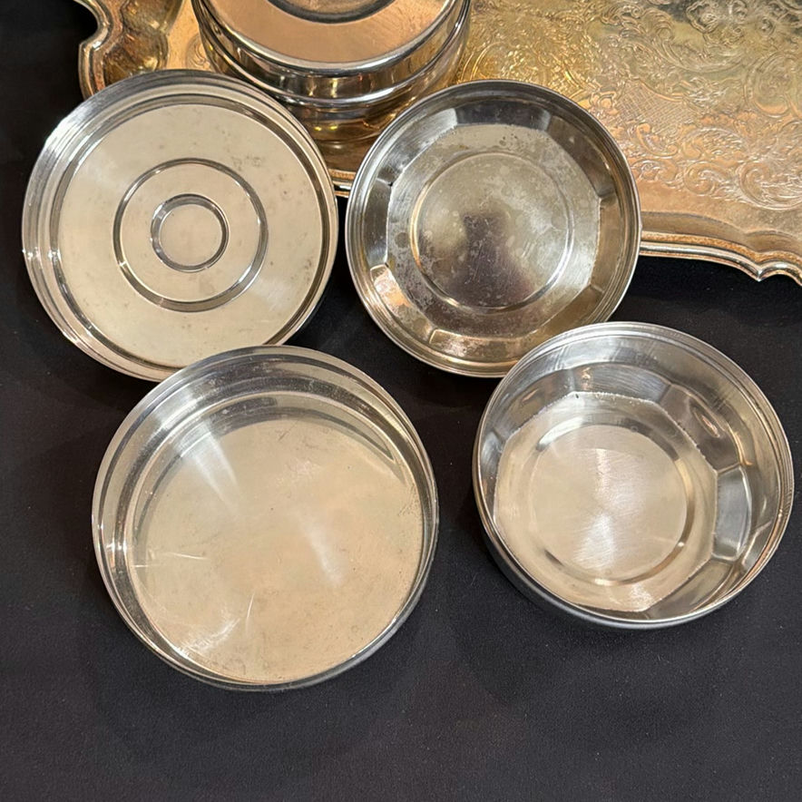 Metal Storage Tins and Decorative Serving Tray Marked Palak - image 7 of 18