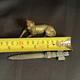 Brass Cat Figurine and Decorative Letter Opener - thumbnail 5 of 5