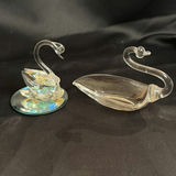 Two Glass Swan Figurines - thumbnail 1 of 5
