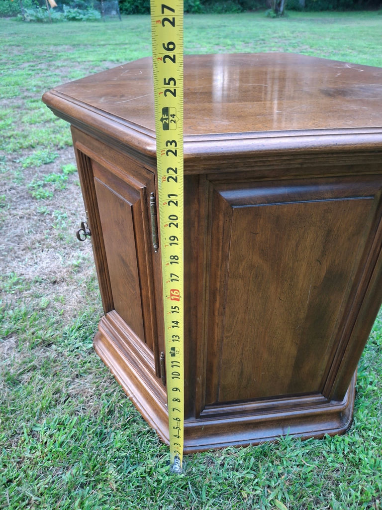 Hexagonal Wooden Storage Cabinet - image 3 of 5