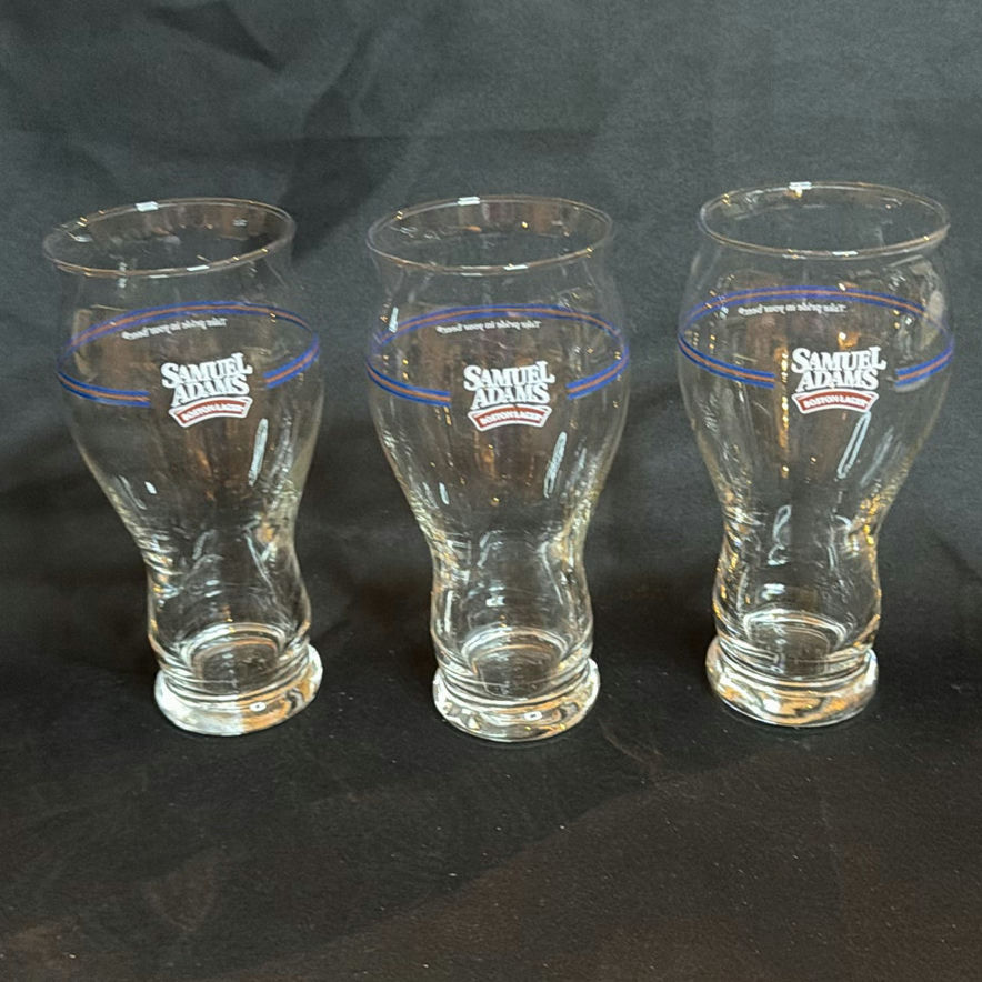 Set of Three Samuel Adams Boston Lager Pint Glasses - image 1 of 3