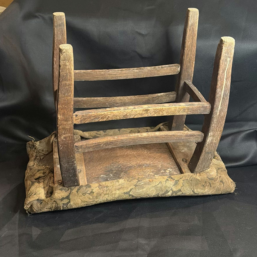 Antique Primitive Wooden Stool - image 4 of 7