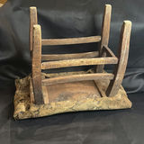 Antique Primitive Wooden Stool - thumbnail 4 of 7