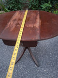 Wooden Drop-Leaf Pedestal Side Table - thumbnail 5 of 11