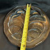 Vintage Clear Glass Cake Plate and Serving Tray Possibly Jeannette and Orrefors - thumbnail 6 of 10