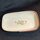 Vintage Dresser Items - Longaberger Basket, Nippon Porcelain Basket and Teleflora Dish - thumbnail 13 of 17