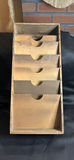 Vintage Wooden Multi-Slot File Organizer - thumbnail 1 of 5