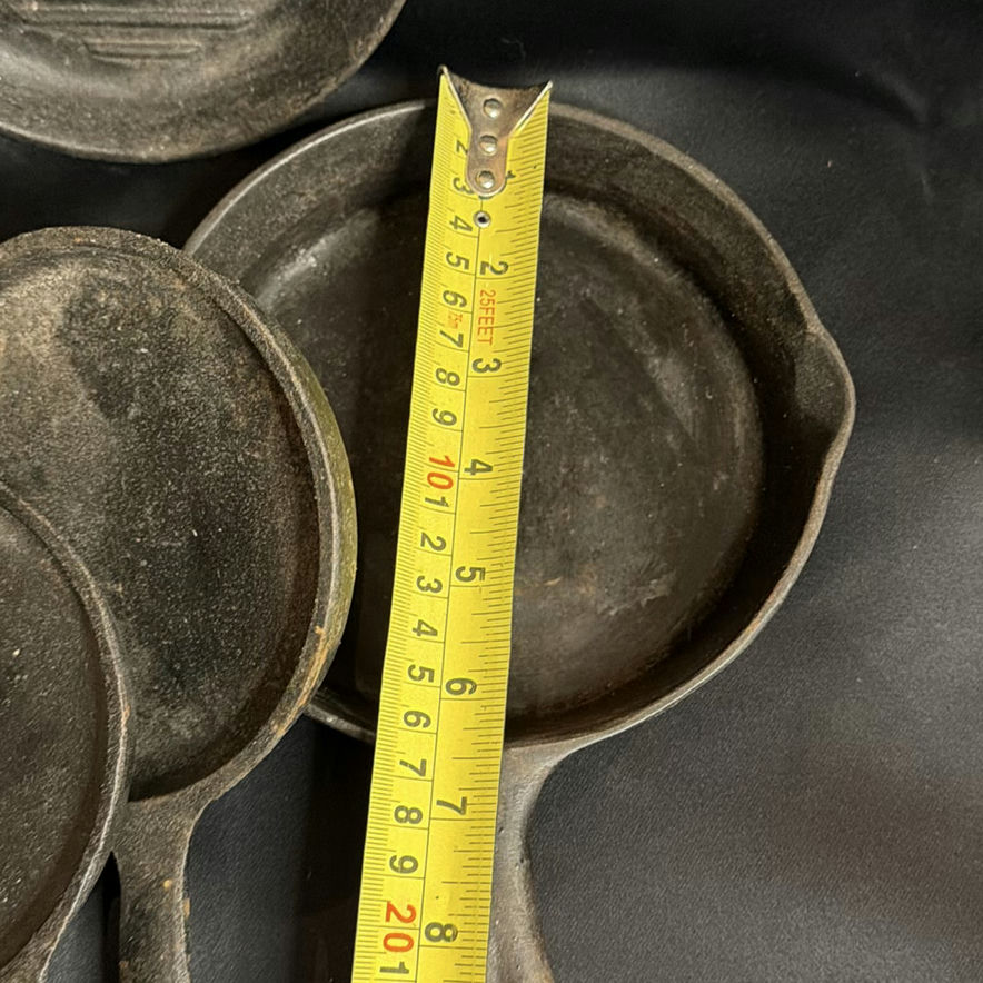 Cast Iron Skillets, Grill Pan, and Griddle Set Some Erie - image 3 of 7