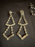 Vintage Rhinestone Necklace and Assorted Earrings - thumbnail 2 of 5