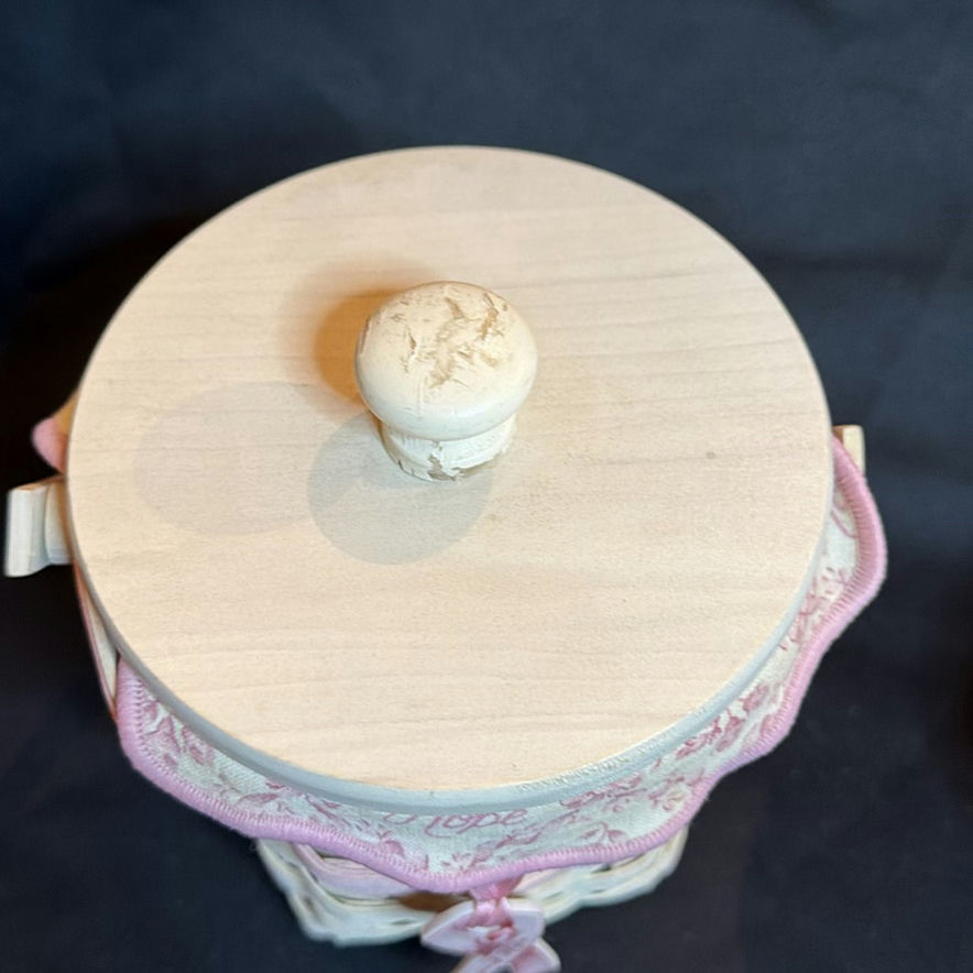 Vintage Dresser Items - Longaberger Basket, Nippon Porcelain Basket and Teleflora Dish - image 4 of 17