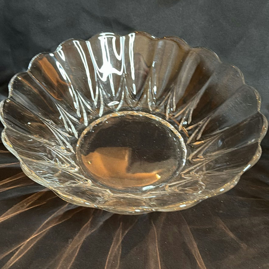 Vintage Clear Glass Decorative Bowls Including Anchor Hocking - image 2 of 9