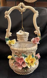 Capodimonte Ceramic Floral Basket Vase Italy - thumbnail 1 of 8