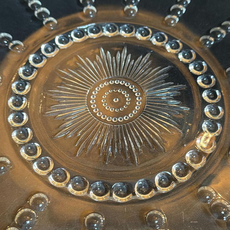 Two Vintage Clear Pressed Glass Serving Plates Appear to Be Federal Glass - image 9 of 12