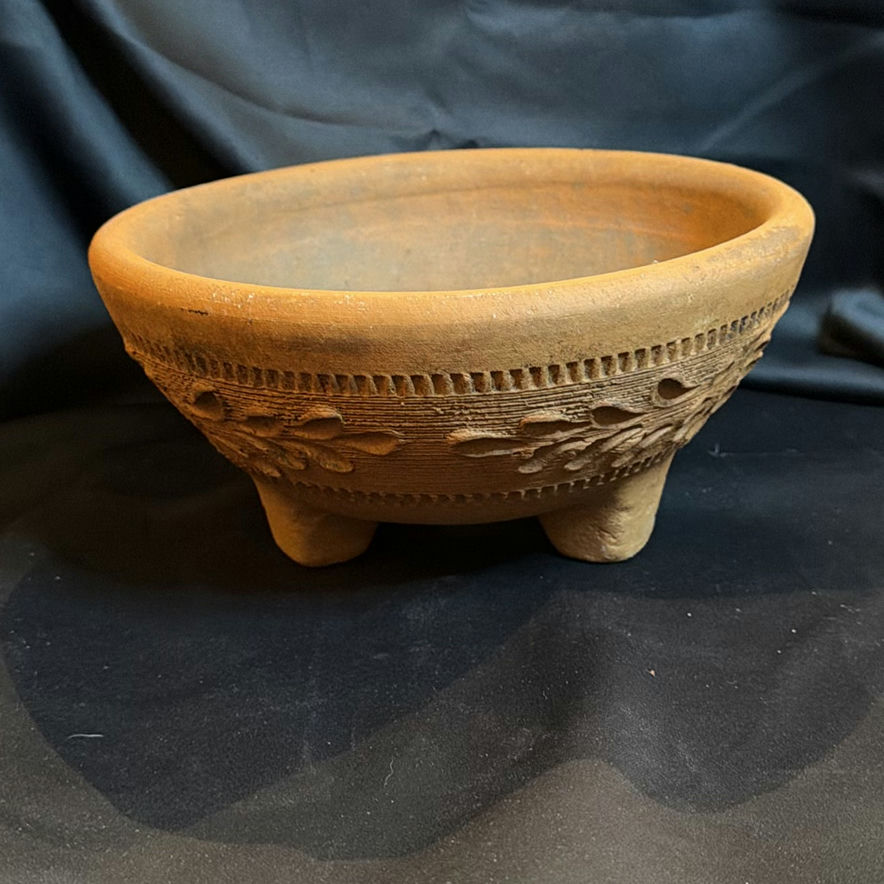 Terracotta Footed Planter Bowl - image 1 of 5