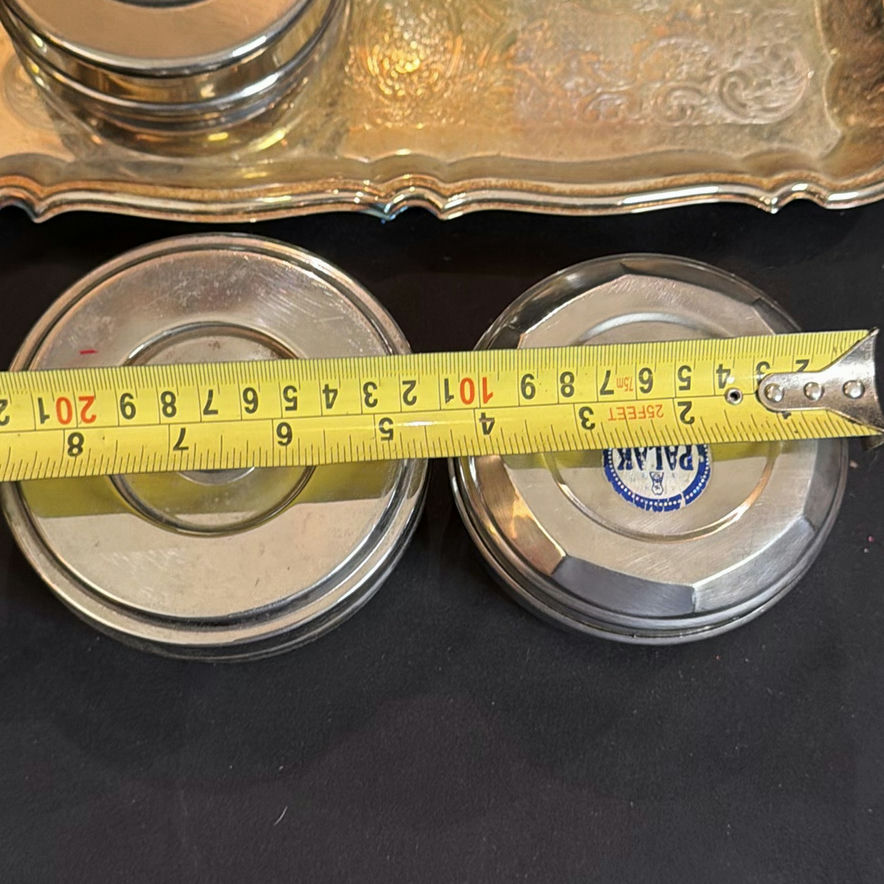 Metal Storage Tins and Decorative Serving Tray Marked Palak - image 6 of 18