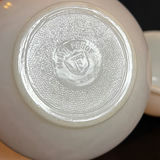 Vintage Milk Glass Mixing Bowl and Covered Federal Glass Bowl - thumbnail 8 of 9