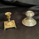 Vintage Metal Candlestick Holders Including Norway Pewter - thumbnail 1 of 10