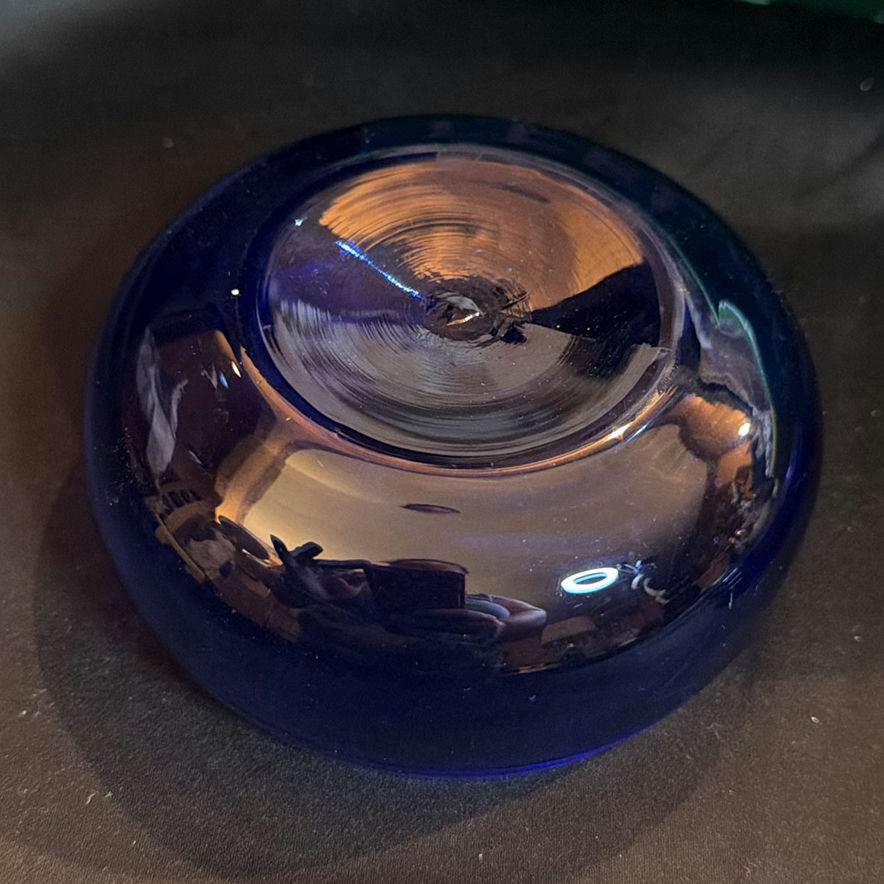 Lot of Vintage Blue Glass Dishes - image 5 of 10