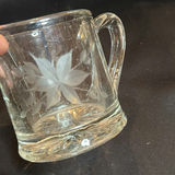 Vintage Clear Etched Glass Pitcher and Various Serving Pieces - thumbnail 10 of 17