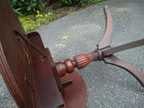 Wooden Drop-Leaf Pedestal Side Table - thumbnail 10 of 11
