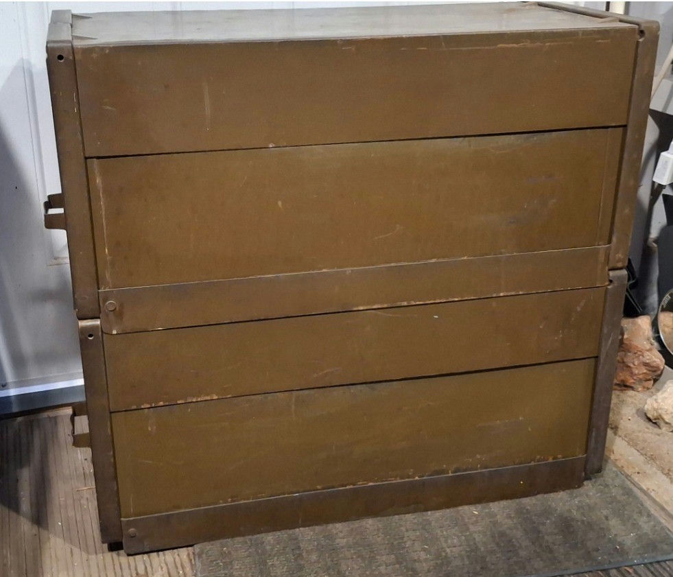 Vintage Industrial Metal Single Drawer File Cabinet (2) - image 8 of 8