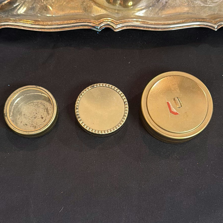 Metal Storage Tins and Decorative Serving Tray Marked Palak - image 2 of 18