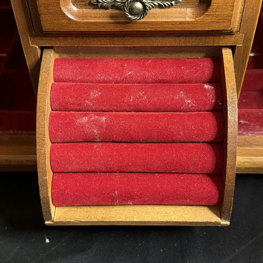 Wooden Jewelry Box Vintage - image 6 of 11
