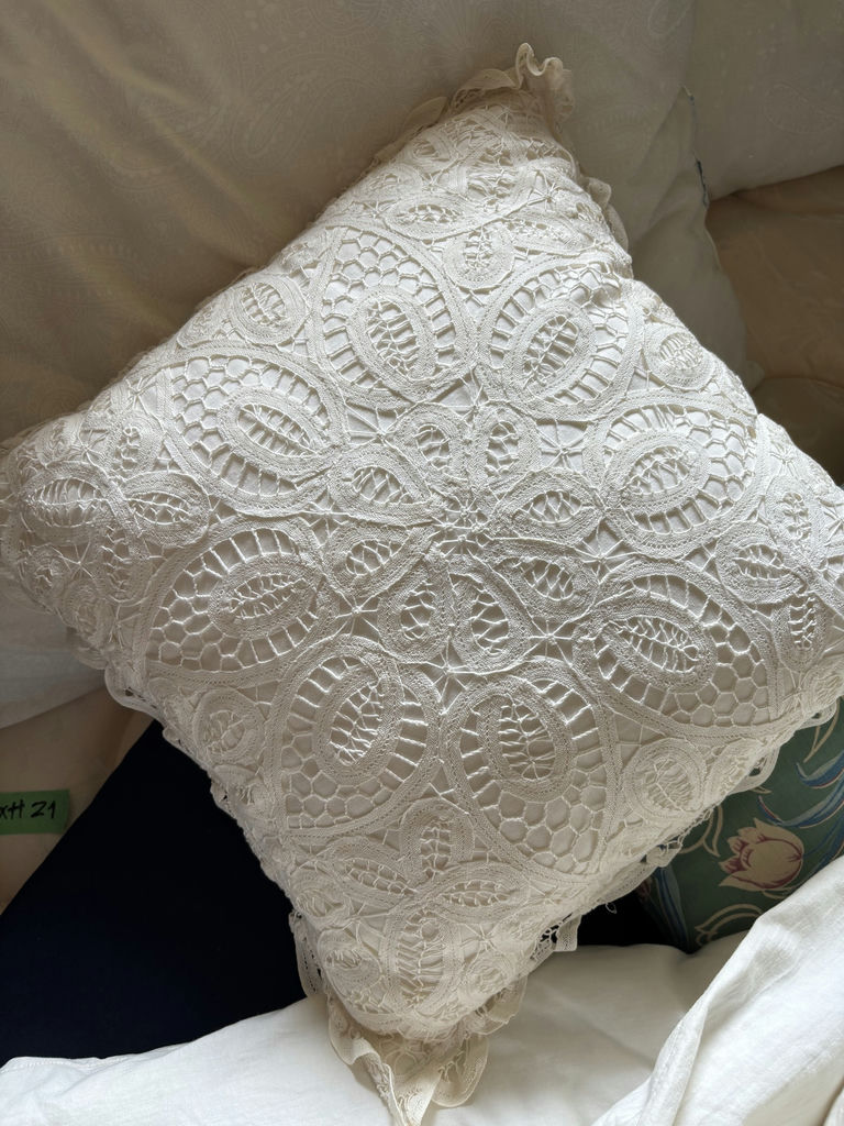 White Bedding and Decorative Pillows - image 9 of 11