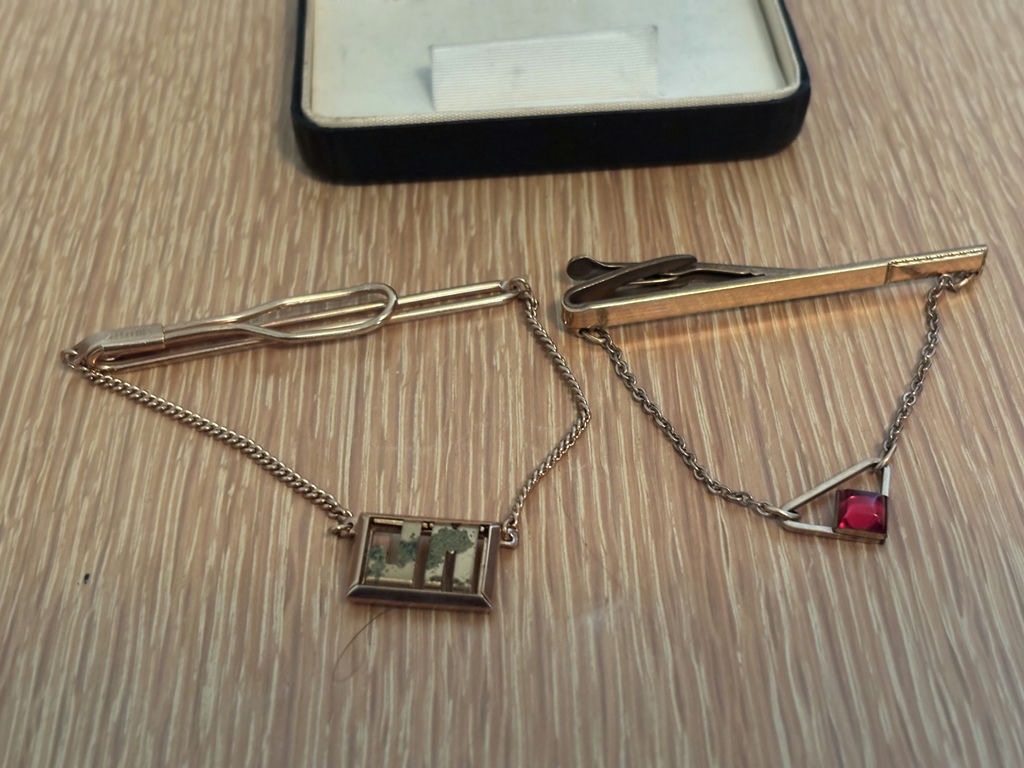 Assorted Cufflinks, 10K Tie Bars, Neckties, Belts, Suspenders, Watches, and Accessories - image 15 of 19