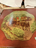 Folding Wooden Card Table with Tapestry Style Top - thumbnail 2 of 7
