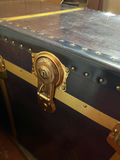 Vintage McBrine Strongbox Wooden Storage Trunk - thumbnail 14 of 16
