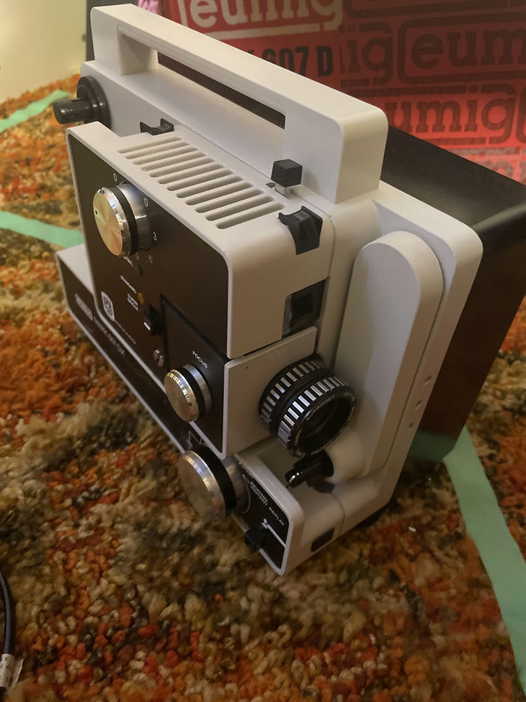 Eumig Mark 607 DX 8mm Motion Picture Projector with Reel and Manual - image 3 of 9